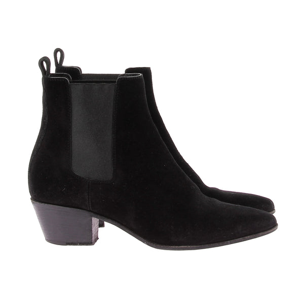 Bottines "Wyatt" en daim noir