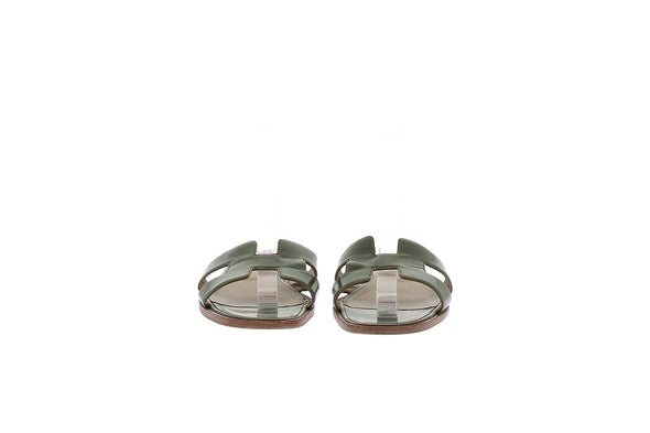 Sandales en cuir verni "Oran"