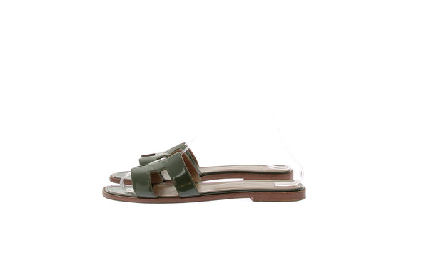 Sandales en cuir verni "Oran"
