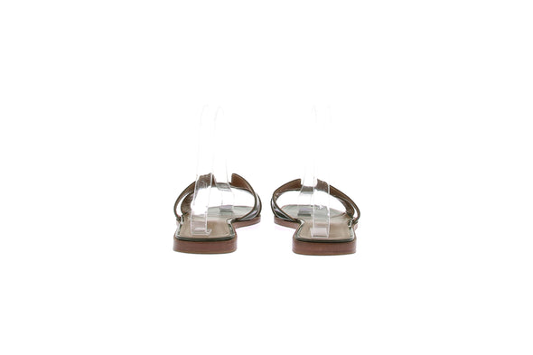 Sandales en cuir verni "Oran"