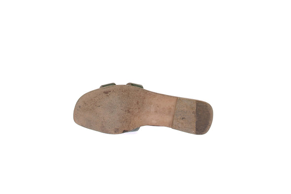 Sandales en cuir verni "Oran"