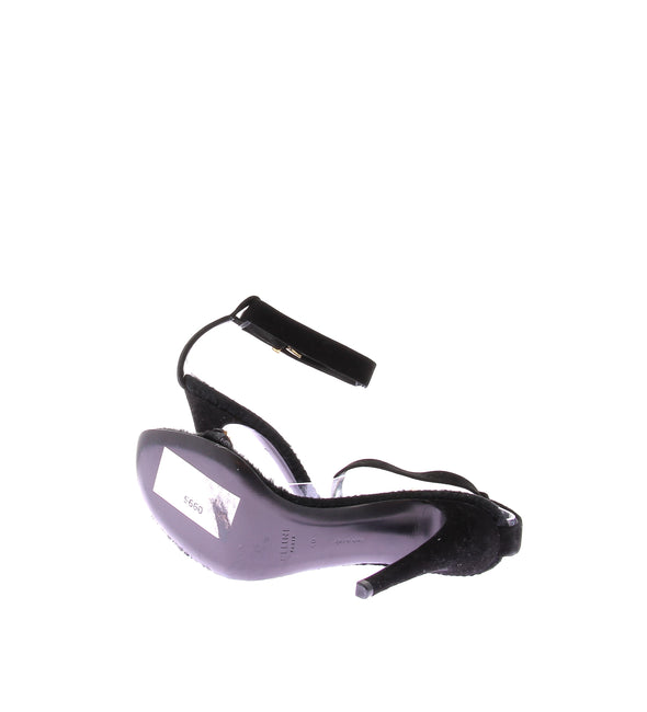 Sandales en daim noir