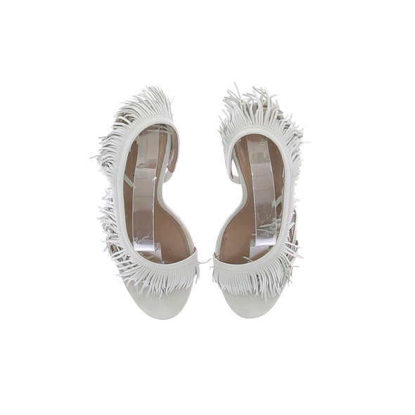 Sandales à talons à franges