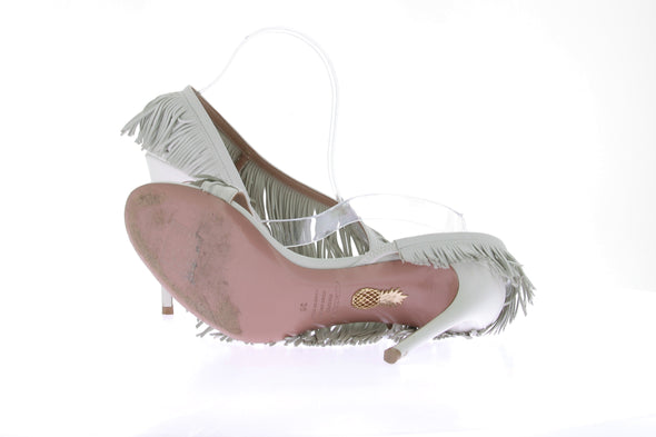 Sandales à talons à franges