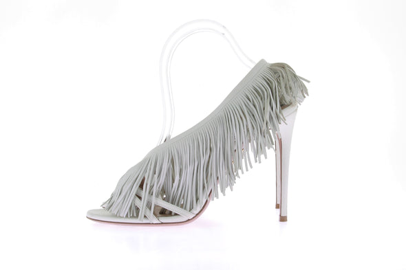 Sandales à talons à franges