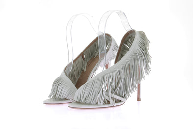 Sandales à talons à franges