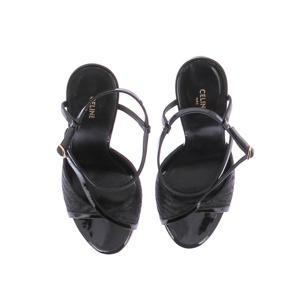 Sandales à talons noires