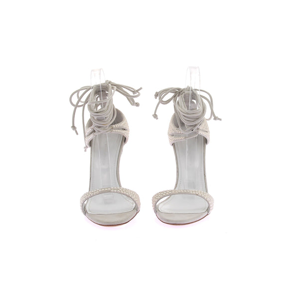 Sandales à talons et perles "Tamara"