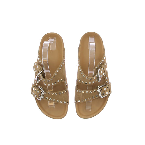 Sandales camel "Lennyo"