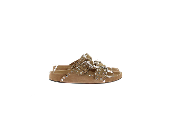 Sandales camel "Lennyo"