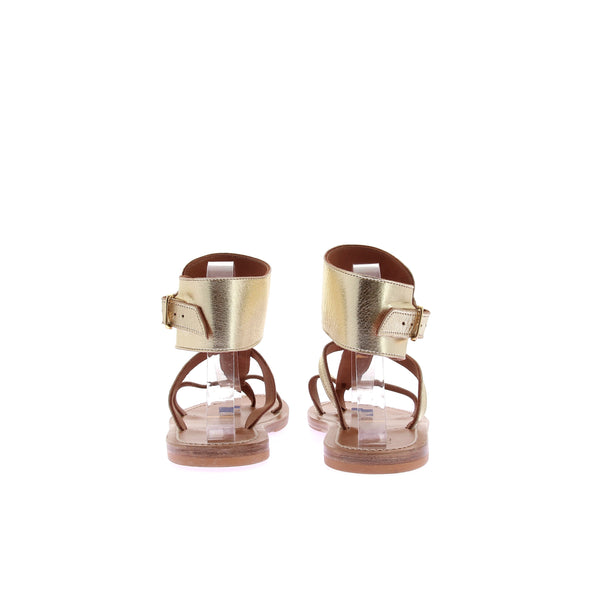 Sandales "Caravelle" dorées en cuir