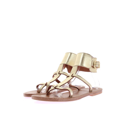 Sandales "Caravelle" dorées en cuir
