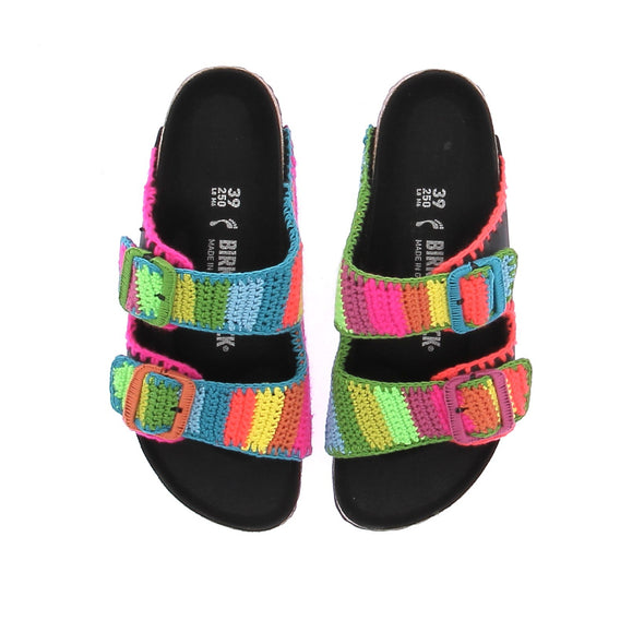 Sandales à brides multicolore
