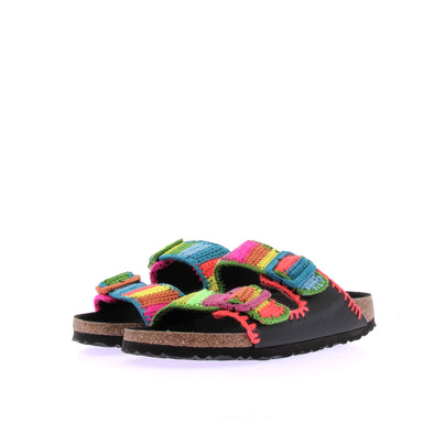 Sandales à brides multicolore