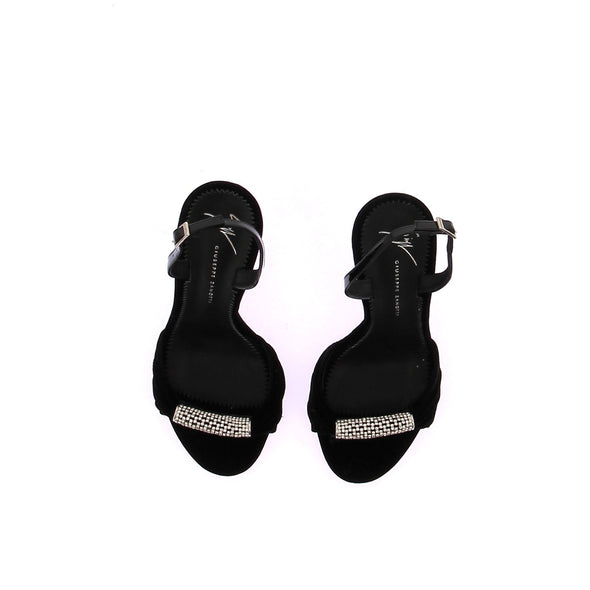 Sandales noires à talons "SYLVIA"