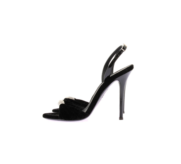 Sandales noires à talons "SYLVIA"