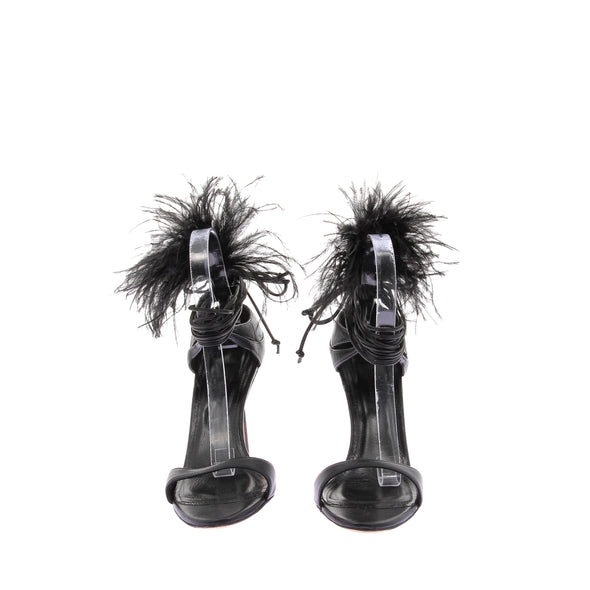 Sandales à talons noires "Tamara"