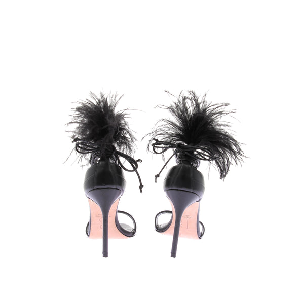 Sandales à talons noires "Tamara"