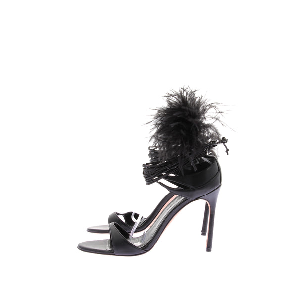 Sandales à talons noires "Tamara"