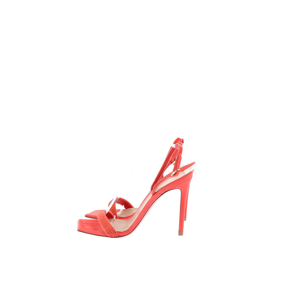 Sandales à talons en velours