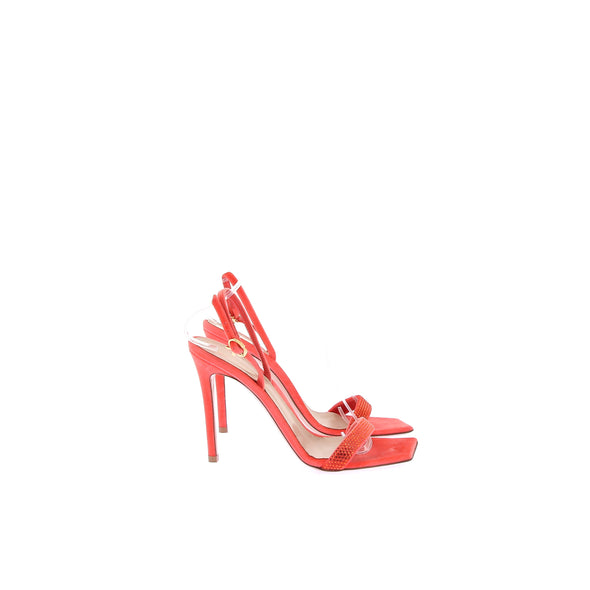 Sandales à talons en velours