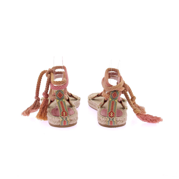 Sandales spartiates roses