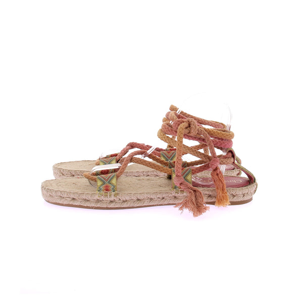 Sandales spartiates roses