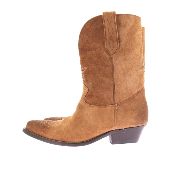 Santiags en daim camel