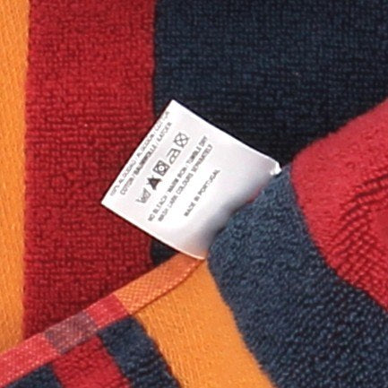 Serviette de bain tricolore