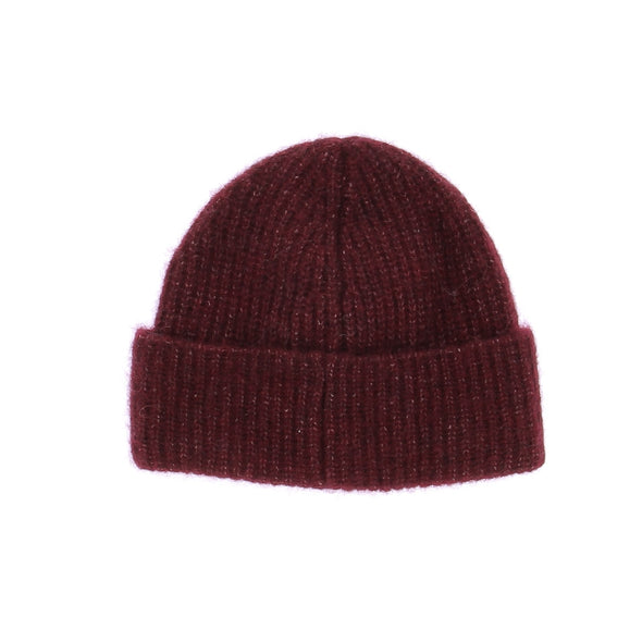 Bonnet bordeaux en baby alpaga