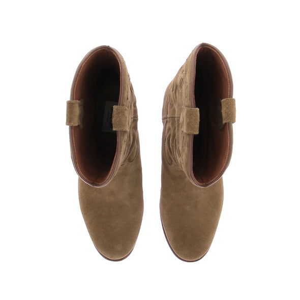 Bottes Santiags en daim
