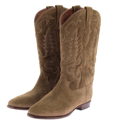Bottes Santiags en daim