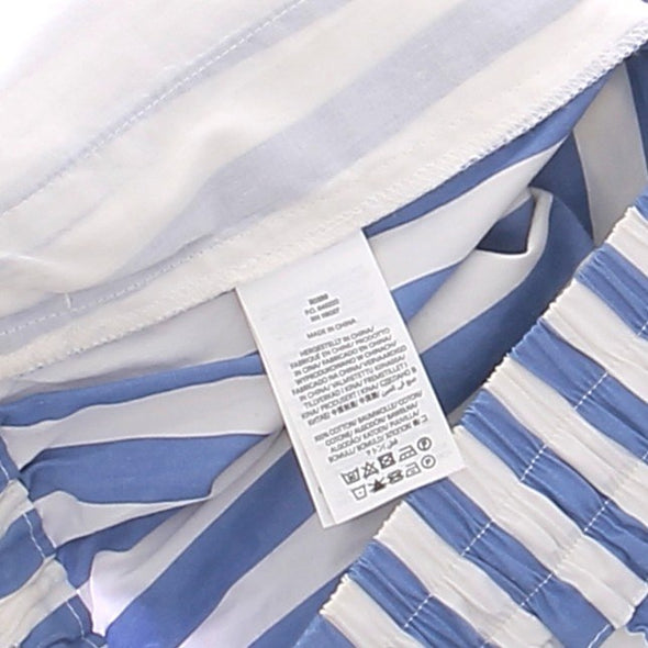 Short à rayures