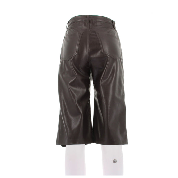 Bermuda en cuir synthétique