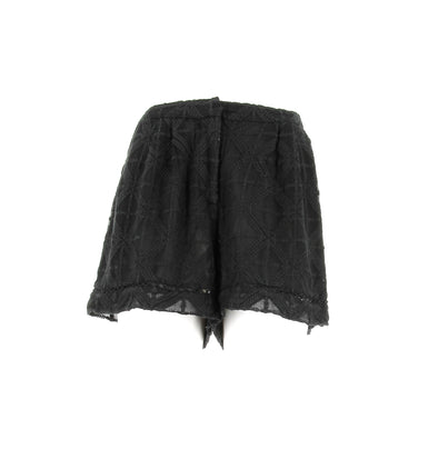 Short en soie noir