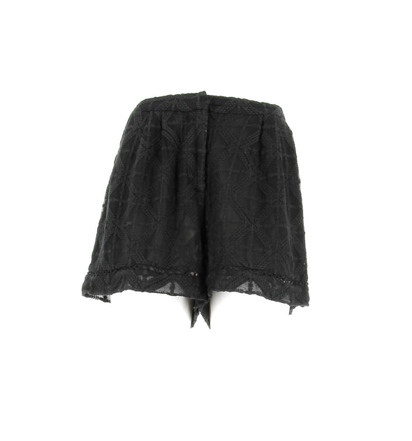 Short en soie noir