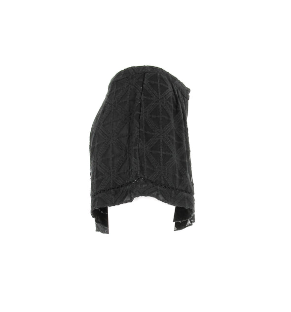 Short en soie noir