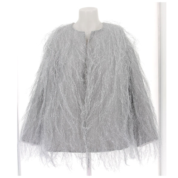 Veste métallisée à franges