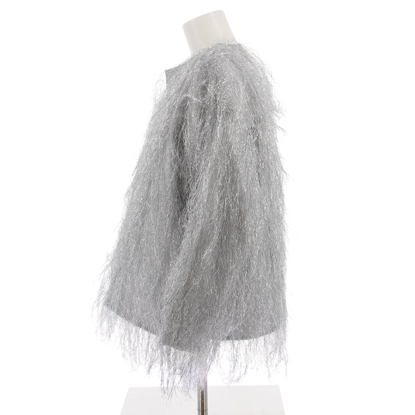 Veste métallisée à franges