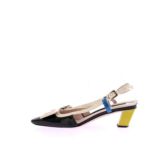 Escarpins slingback "Belle Vivier" multicolore