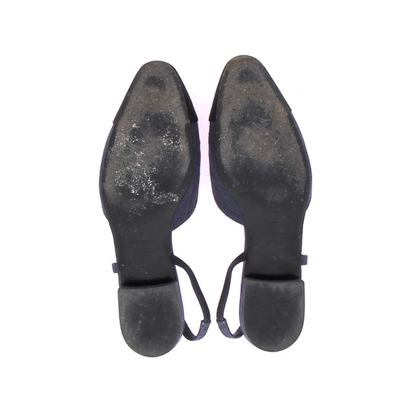 Slingbacks bleues