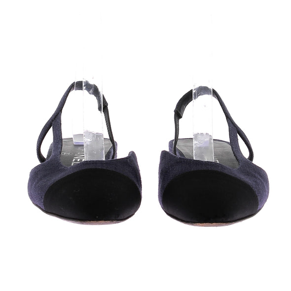 Slingbacks bleues
