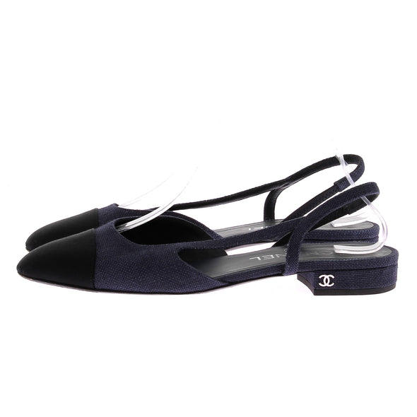 Slingbacks bleues