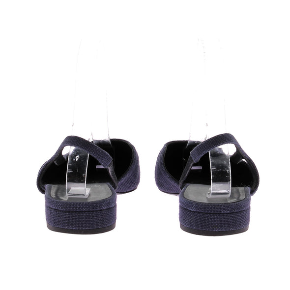Slingbacks bleues