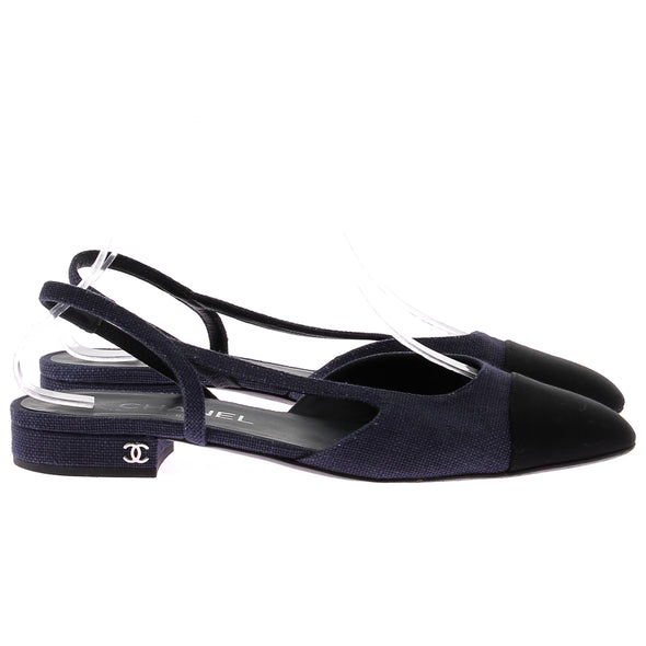 Slingbacks bleues