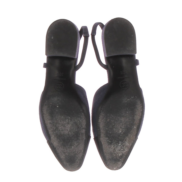 Slingbacks bleues