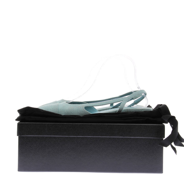 Slingback en denim