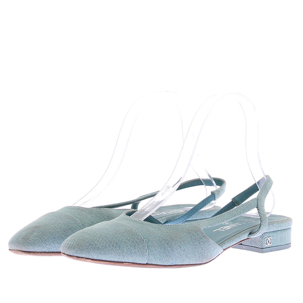 Slingback en denim