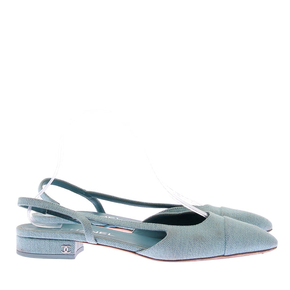 Slingback en denim