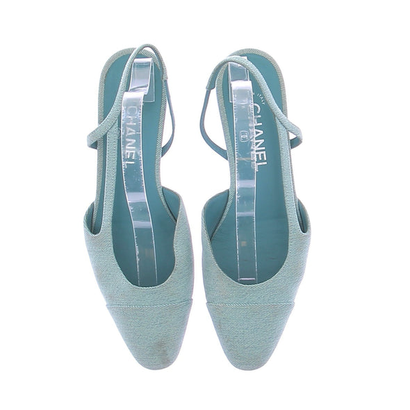 Slingback en denim